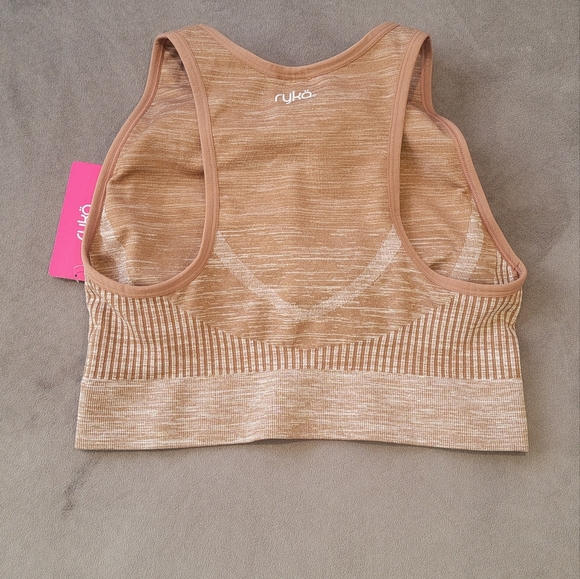 Ryka Raw Umber Seamless Infinity Workout Sports Bra Tank Size XL - Picture 2 of 6